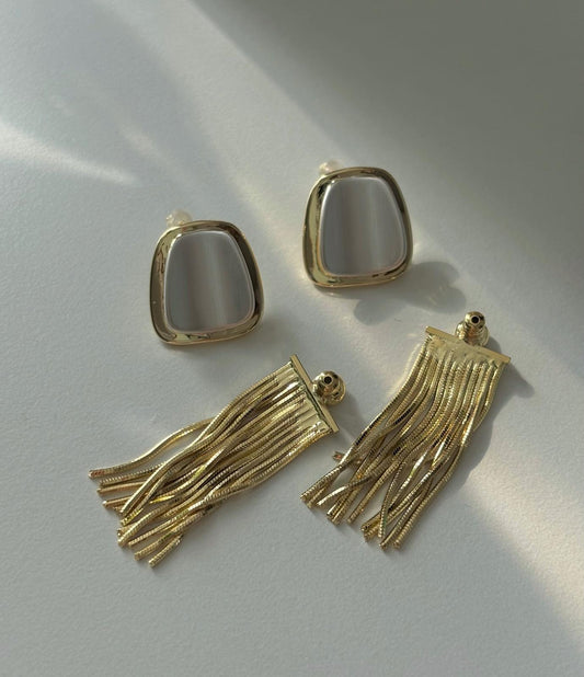 Çift Sallantı Küpe