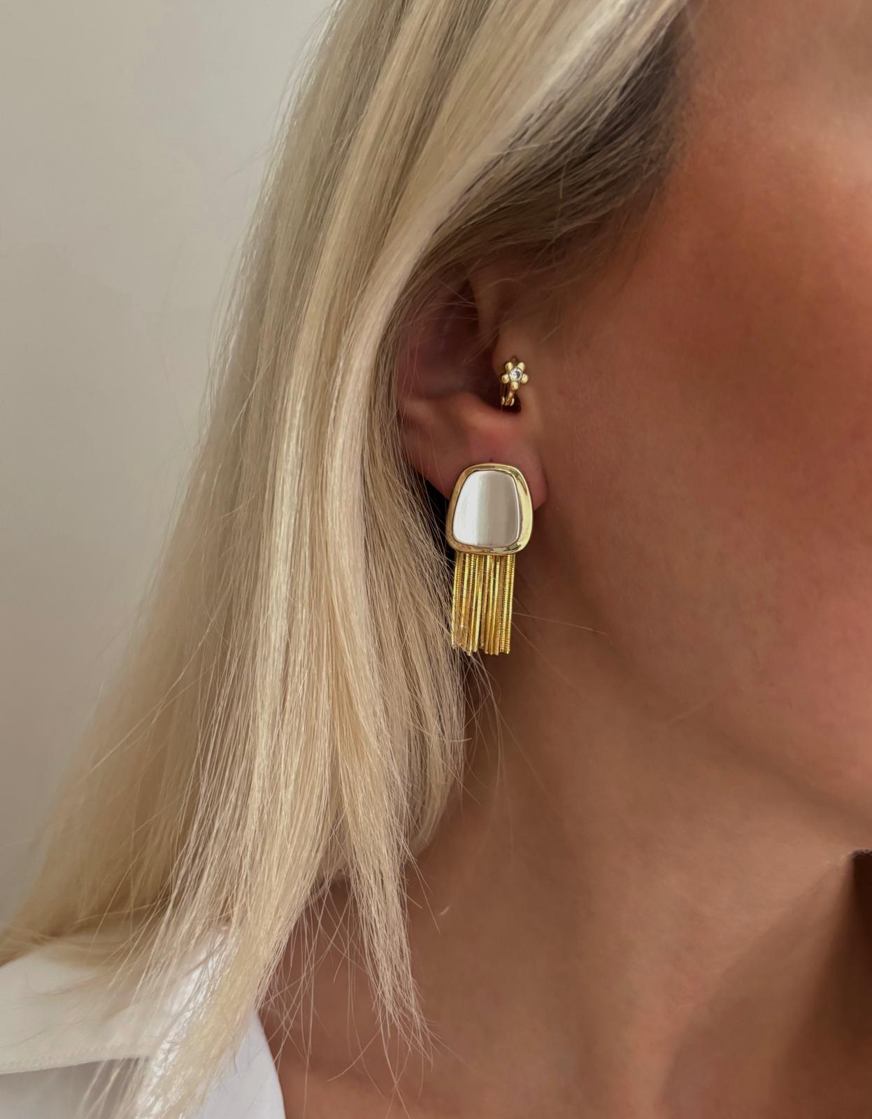 Çift Sallantı Küpe