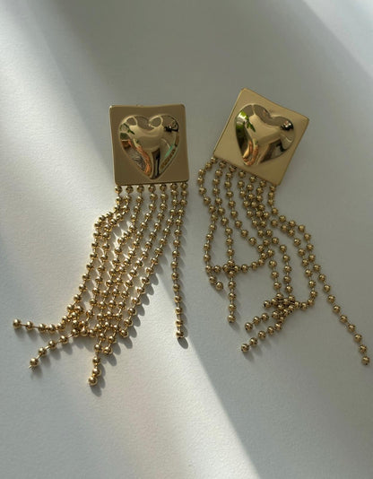 Sallantı Kalp Küpe