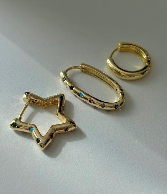 Üçlü Kombin Küpe