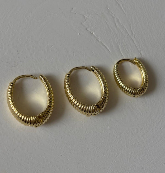 Üçlü Kombin Halka Küpe