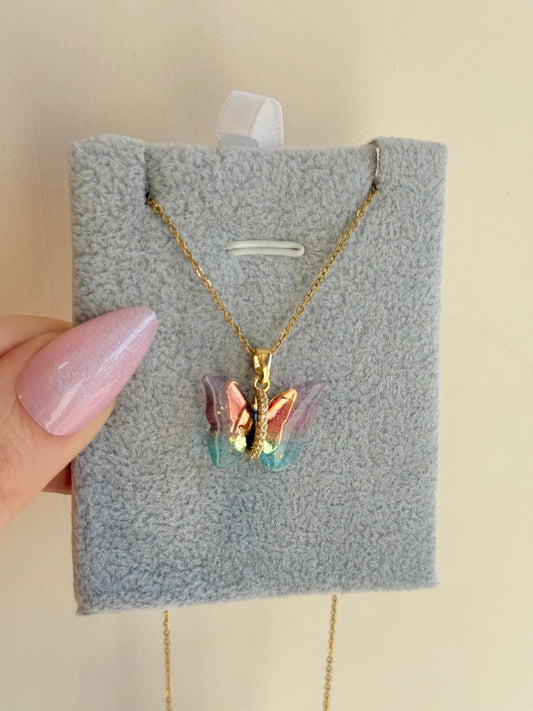 Kelebek Çelik Kolye