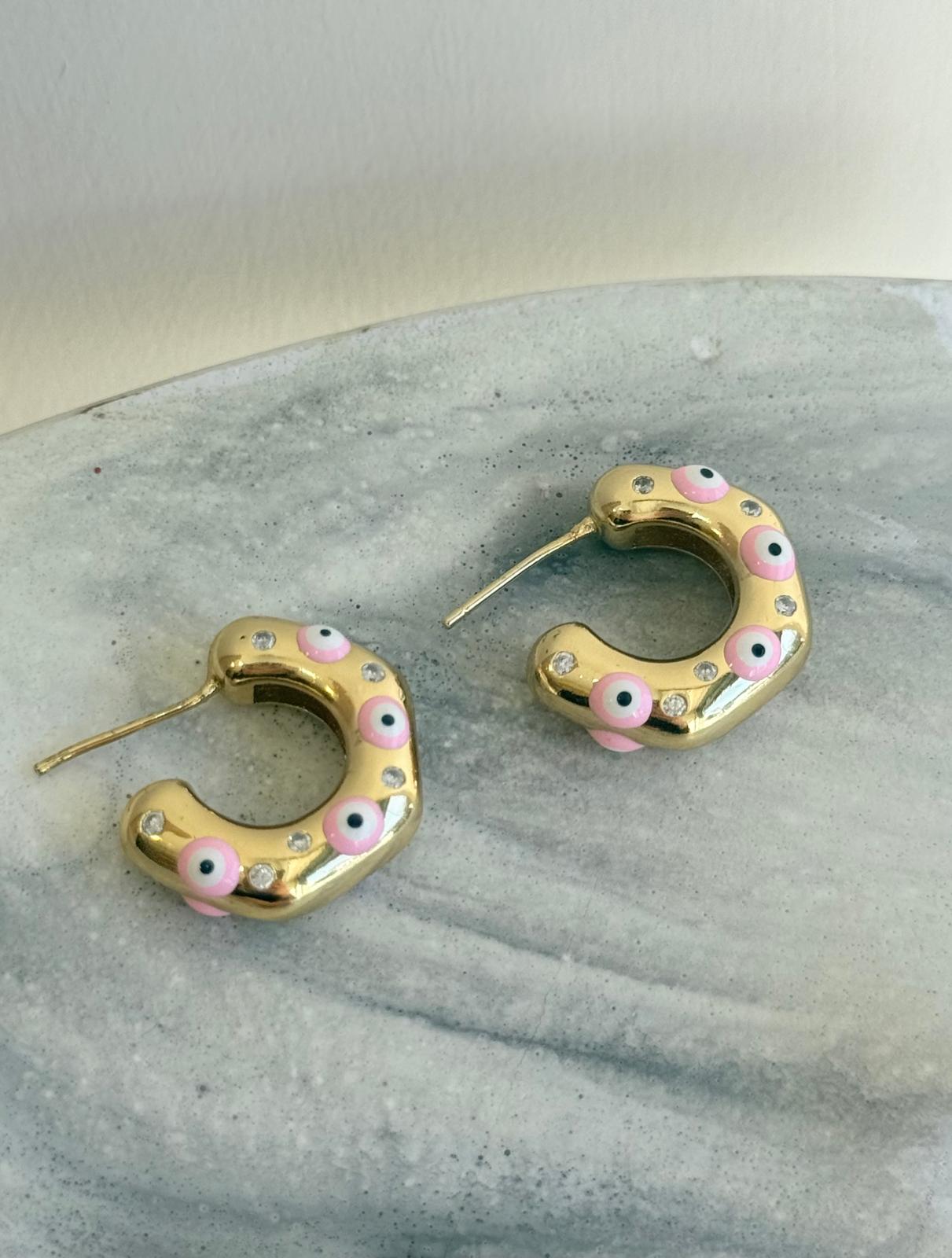 Gold Pembe Küpe