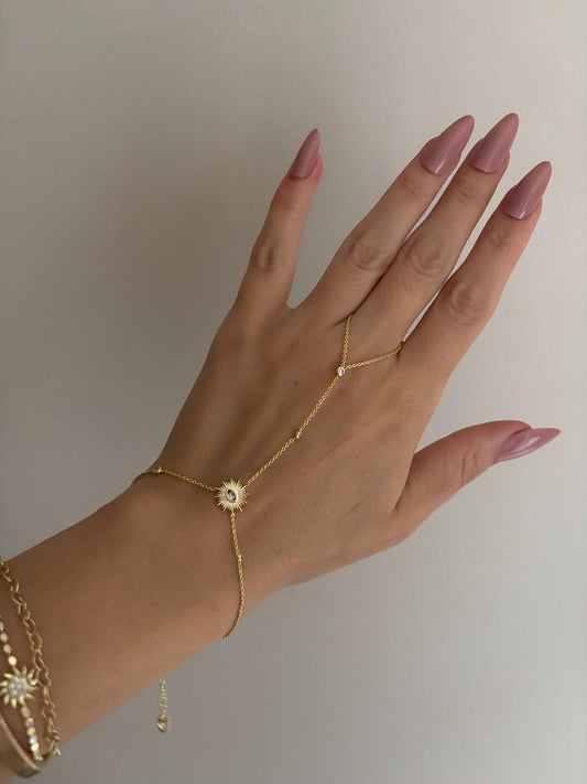 Gold Güneş Taşlı Şahmeran