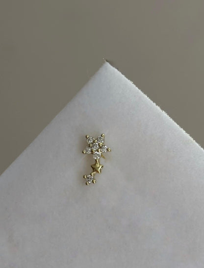Three Flowers Piercing