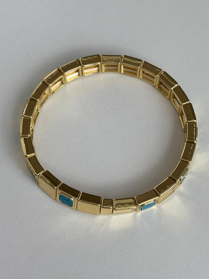 Mavi Taş Lastik Bileklik