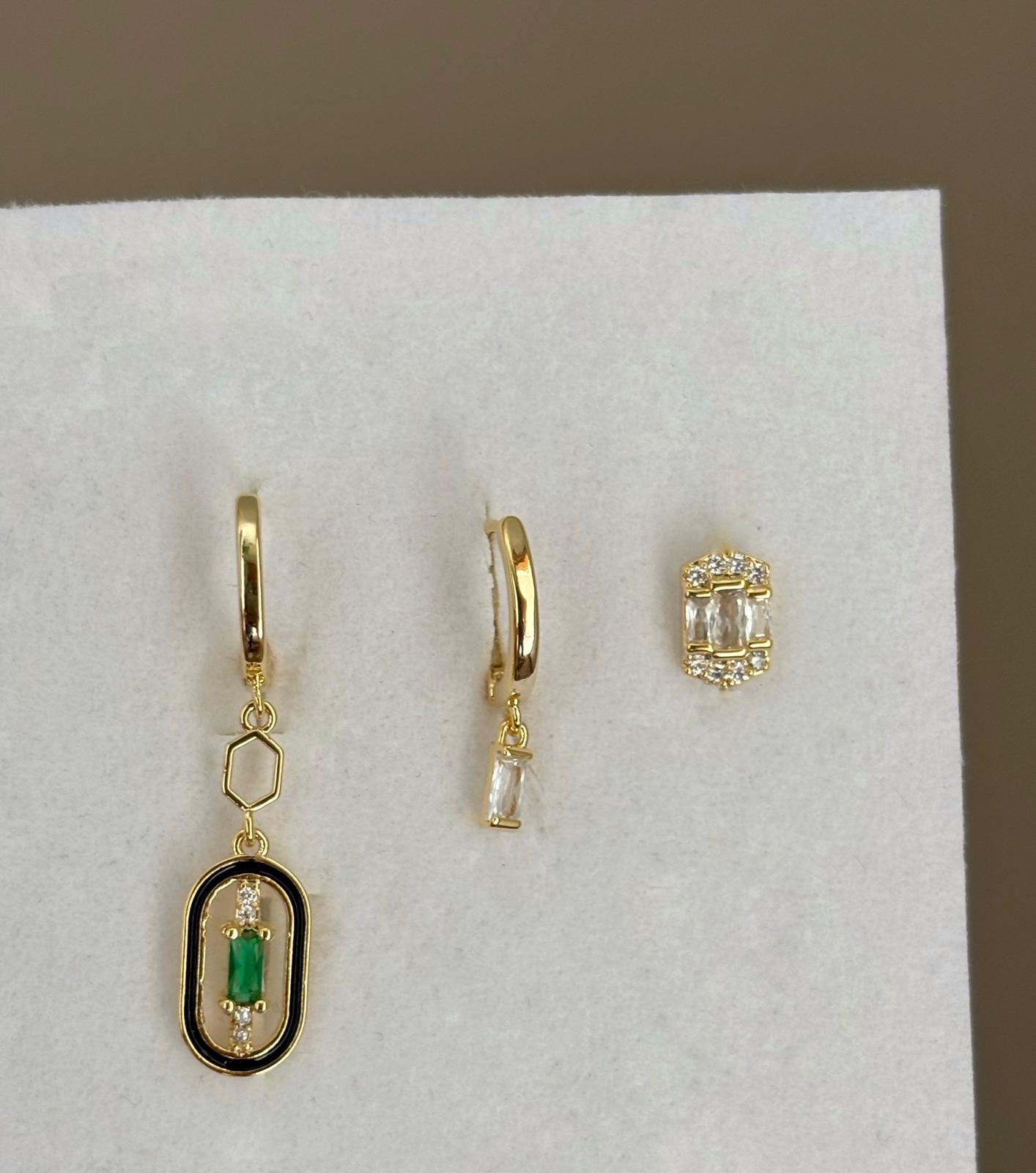 Üçlü Kombin Küpe