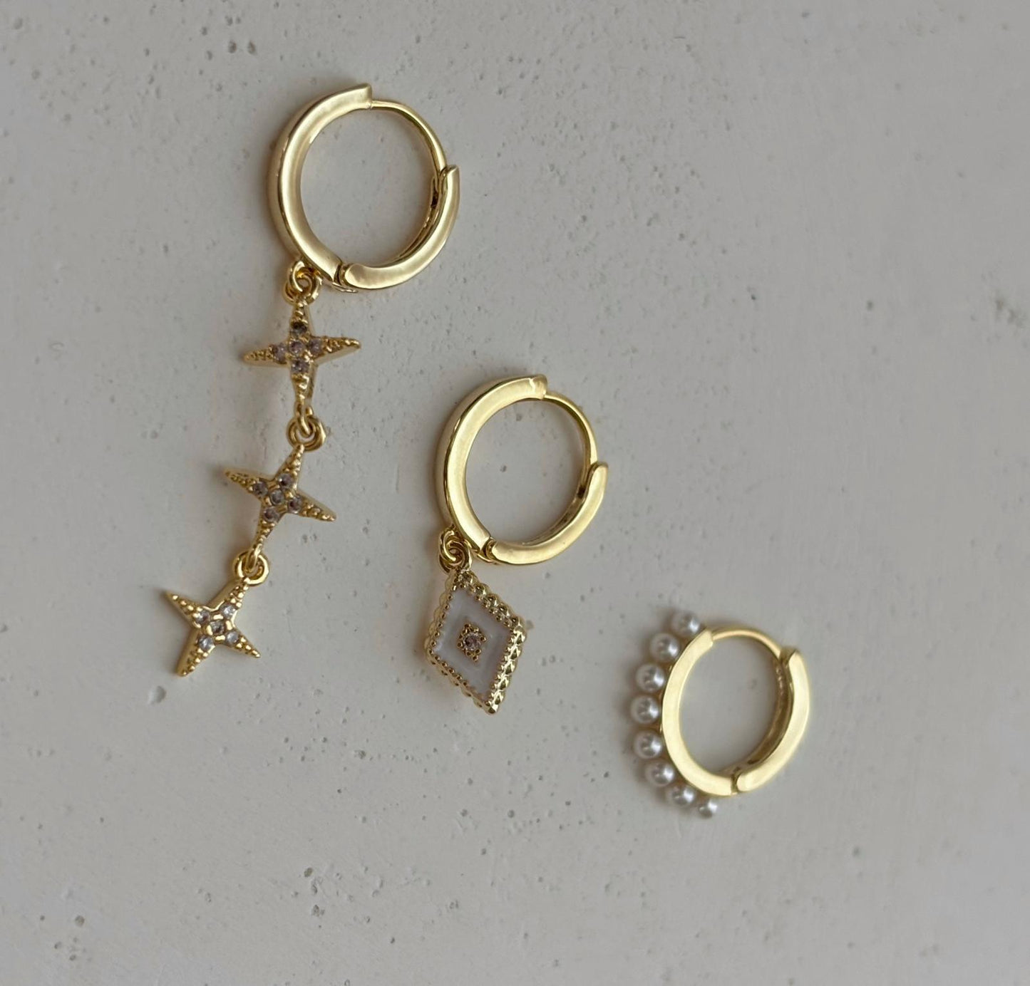 Üçlü Kombin Küpe