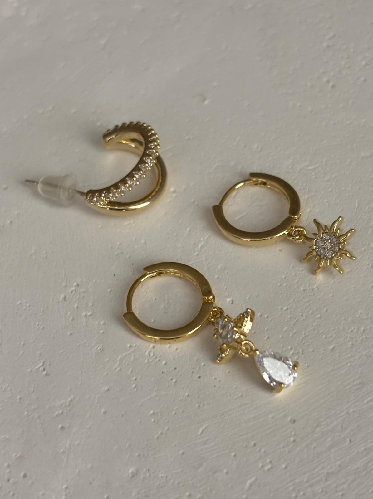 Üçlü Kombin Küpe