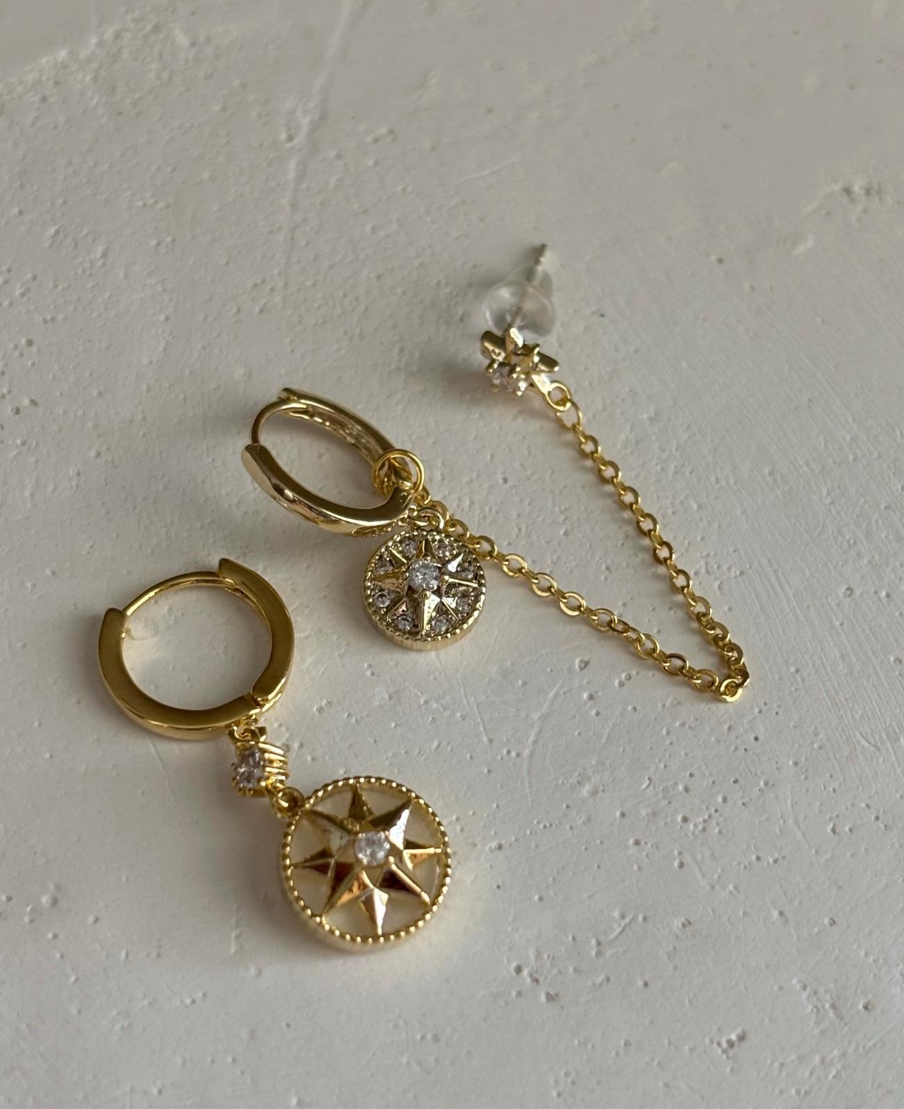 Üçlü Kombin Küpe